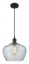  516-1P-OB-G92-L - Fenton - 1 Light - 11 inch - Oil Rubbed Bronze - Cord hung - Mini Pendant