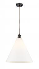  516-1P-OB-GBC-161 - Berkshire - 1 Light - 16 inch - Oil Rubbed Bronze - Cord hung - Pendant