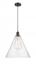  516-1P-OB-GBC-164 - Berkshire - 1 Light - 16 inch - Oil Rubbed Bronze - Cord hung - Pendant