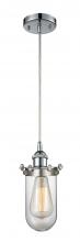  516-1P-PC-CE231-CL - Kingsbury - 1 Light - 4 inch - Polished Chrome - Cord hung - Mini Pendant