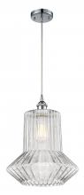  516-1P-PC-G212 - Springwater - 1 Light - 12 inch - Polished Chrome - Cord hung - Mini Pendant