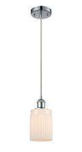  516-1P-PC-G341-LED - Hadley - 1 Light - 5 inch - Polished Chrome - Cord hung - Mini Pendant