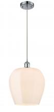  516-1P-PC-G461-12 - Norfolk - 1 Light - 12 inch - Polished Chrome - Cord hung - Mini Pendant