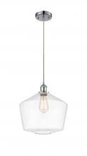  516-1P-PC-G652-12 - Cindyrella - 1 Light - 12 inch - Polished Chrome - Cord hung - Mini Pendant