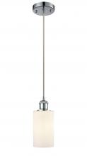  516-1P-PC-G801-LED - Clymer - 1 Light - 4 inch - Polished Chrome - Cord hung - Mini Pendant