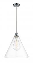  516-1P-PC-GBC-162 - Berkshire - 1 Light - 16 inch - Polished Chrome - Cord hung - Pendant