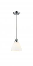  516-1P-PC-GBD-751-LED - Bristol - 1 Light - 8 inch - Polished Chrome - Cord hung - Mini Pendant