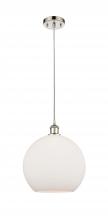 Innovations Lighting 516-1P-PN-G121-12-LED - Athens - 1 Light - 12 inch - Polished Nickel - Cord hung - Mini Pendant