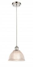  516-1P-PN-G422-LED - Arietta - 1 Light - 8 inch - Polished Nickel - Cord hung - Mini Pendant