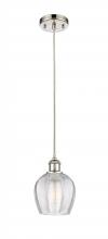  516-1P-PN-G462-6-LED - Norfolk - 1 Light - 6 inch - Polished Nickel - Cord hung - Mini Pendant