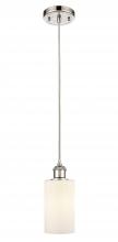  516-1P-PN-G801-LED - Clymer - 1 Light - 4 inch - Polished Nickel - Cord hung - Mini Pendant