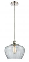  516-1P-PN-G92-L - Fenton - 1 Light - 11 inch - Polished Nickel - Cord hung - Mini Pendant