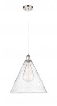  516-1P-PN-GBC-164 - Berkshire - 1 Light - 16 inch - Polished Nickel - Cord hung - Pendant