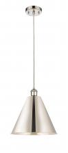  516-1P-PN-MBC-12-PN - Berkshire - 1 Light - 12 inch - Polished Nickel - Cord hung - Mini Pendant