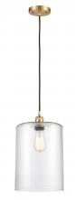  516-1P-SG-G112-L - Cobbleskill - 1 Light - 9 inch - Satin Gold - Cord hung - Mini Pendant