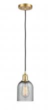  516-1P-SG-G257 - Caledonia - 1 Light - 5 inch - Satin Gold - Cord hung - Mini Pendant