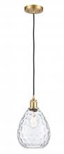  516-1P-SG-G372 - Waverly - 1 Light - 8 inch - Satin Gold - Cord hung - Mini Pendant