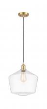  516-1P-SG-G652-12 - Cindyrella - 1 Light - 12 inch - Satin Gold - Cord hung - Mini Pendant