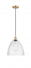  516-1P-SG-GBD-124 - Bristol - 1 Light - 12 inch - Satin Gold - Cord hung - Mini Pendant