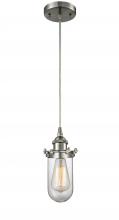  516-1P-SN-232-CL - Kingsbury - 1 Light - 4 inch - Brushed Satin Nickel - Cord hung - Mini Pendant