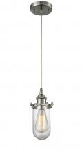  516-1P-SN-CE231-CL - Kingsbury - 1 Light - 4 inch - Brushed Satin Nickel - Cord hung - Mini Pendant