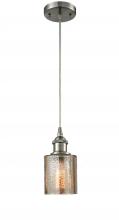  516-1P-SN-G116-LED - Cobbleskill - 1 Light - 5 inch - Brushed Satin Nickel - Cord hung - Mini Pendant