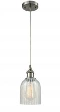  516-1P-SN-G2511-LED - Caledonia - 1 Light - 5 inch - Brushed Satin Nickel - Cord hung - Mini Pendant