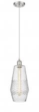  516-1P-SN-G684-7 - Windham - 1 Light - 7 inch - Brushed Satin Nickel - Cord hung - Mini Pendant