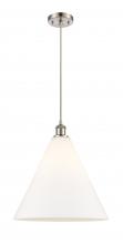  516-1P-SN-GBC-161 - Berkshire - 1 Light - 16 inch - Brushed Satin Nickel - Cord hung - Pendant