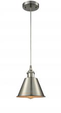  516-1P-SN-M8-LED - Smithfield - 1 Light - 7 inch - Brushed Satin Nickel - Cord hung - Mini Pendant