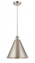  516-1P-SN-MBC-16-SN - Berkshire - 1 Light - 16 inch - Brushed Satin Nickel - Cord hung - Mini Pendant