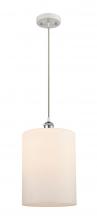  516-1P-WPC-G111-L - Cobbleskill - 1 Light - 9 inch - White Polished Chrome - Cord hung - Mini Pendant