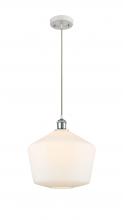  516-1P-WPC-G651-12 - Cindyrella - 1 Light - 12 inch - White Polished Chrome - Cord hung - Mini Pendant