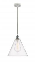  516-1P-WPC-GBC-122 - Berkshire - 1 Light - 12 inch - White Polished Chrome - Cord hung - Mini Pendant