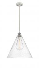  516-1P-WPC-GBC-164 - Berkshire - 1 Light - 16 inch - White Polished Chrome - Cord hung - Pendant