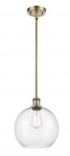  516-1S-AB-G122-10 - Athens - 1 Light - 10 inch - Antique Brass - Mini Pendant