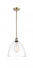  516-1S-AB-GBD-122 - Bristol - 1 Light - 12 inch - Antique Brass - Mini Pendant