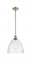  516-1S-AB-GBD-124 - Bristol - 1 Light - 12 inch - Antique Brass - Mini Pendant