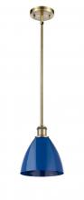  516-1S-AB-MBD-75-BL-LED - Plymouth - 1 Light - 8 inch - Antique Brass - Pendant