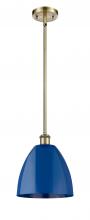  516-1S-AB-MBD-9-BL-LED - Plymouth - 1 Light - 9 inch - Antique Brass - Pendant