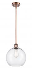  516-1S-AC-G122-10 - Athens - 1 Light - 10 inch - Antique Copper - Mini Pendant