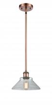  516-1S-AC-G132 - Orwell - 1 Light - 8 inch - Antique Copper - Mini Pendant