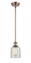  516-1S-AC-G259 - Caledonia - 1 Light - 5 inch - Antique Copper - Mini Pendant