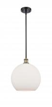  516-1S-BAB-G121-12-LED - Athens - 1 Light - 12 inch - Black Antique Brass - Mini Pendant