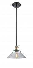  516-1S-BAB-G132 - Orwell - 1 Light - 8 inch - Black Antique Brass - Mini Pendant