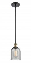  516-1S-BAB-G257 - Caledonia - 1 Light - 5 inch - Black Antique Brass - Mini Pendant