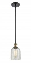  516-1S-BAB-G259 - Caledonia - 1 Light - 5 inch - Black Antique Brass - Mini Pendant