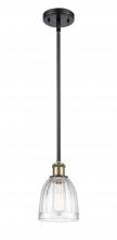  516-1S-BAB-G442 - Brookfield - 1 Light - 6 inch - Black Antique Brass - Mini Pendant