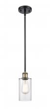  516-1S-BAB-G802 - Clymer - 1 Light - 4 inch - Black Antique Brass - Mini Pendant