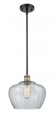  516-1S-BAB-G92-L - Fenton - 1 Light - 11 inch - Black Antique Brass - Mini Pendant